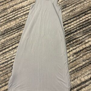 Kyte BABY Cream Sheath Maxi Dress Halter Sleeveless